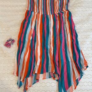 Colorful Striped Women's Dress